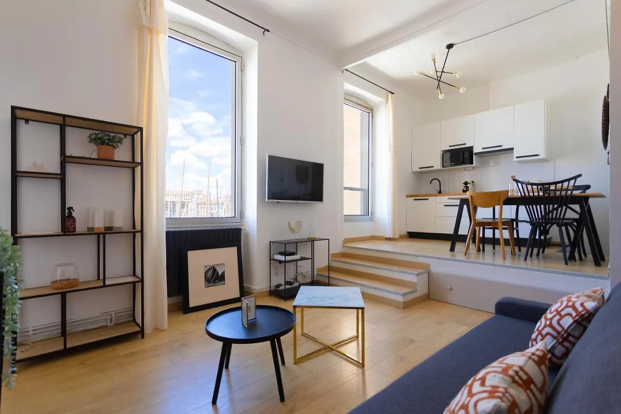Le Rive Neuve Standing Vieux-Port - Appartement 1 Chambre 4 Pers Vue Mer Clim Marseille Apartment